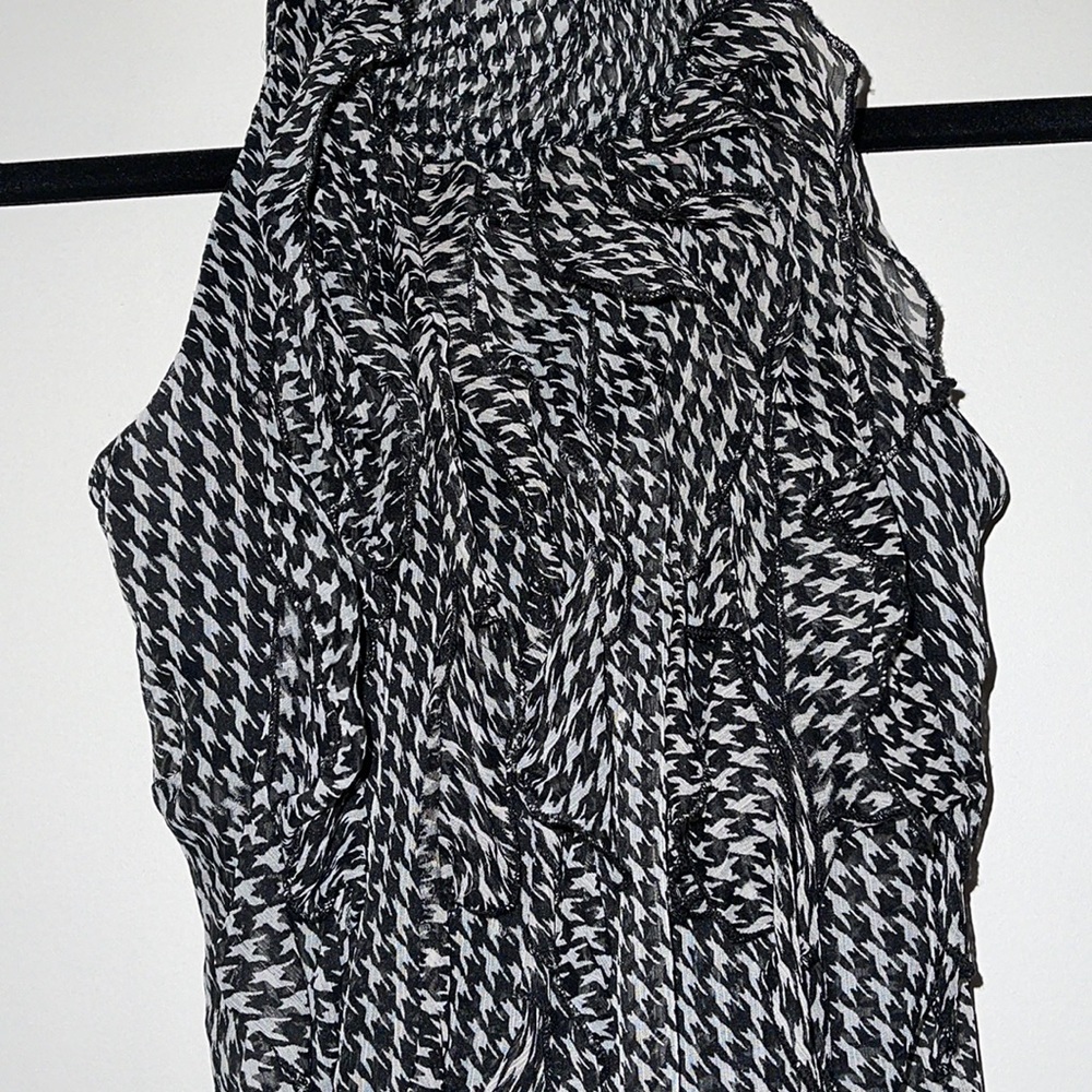 Sheer houndstooth blouse - Picture 2 of 4
